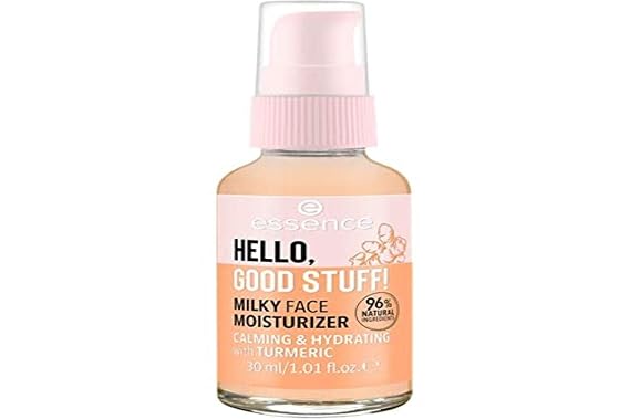 essence | HELLO, GOOD STUFF! Milky Moisturizer | Lightweight, Hydrating, Enriched with Turmeric & Oat Water | Vegan & Cruelty Free | Paraben Free