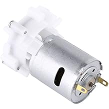 AYNEFY Mini Self Priming Gear Pump, Durable RS-360SH Motor, 3-12V DC, 1.5M Lift Head, Ideal for Aquarium and Fish Tanks