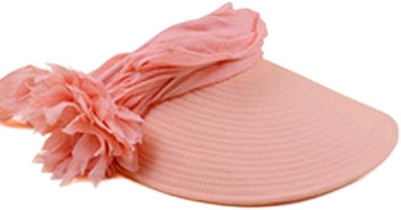 Summer New Bow Flowers Empty Top Sun Hat Outdoor Sun Protection Hat