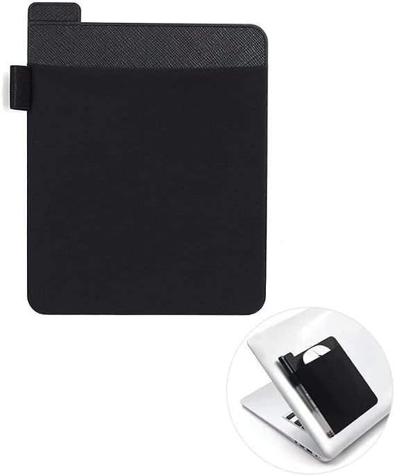 RIVEENY Pocket Pouch for Laptop with Reusable Adhesive,Pouch Holder for Computer Accessories,Self-Adhesive Mouse Headset Storage Bag for Portable External USB Cable,Apple Magic Mouse