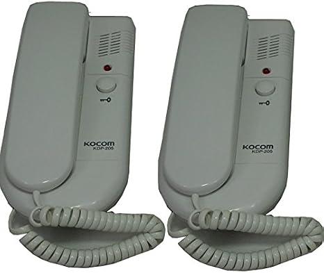 Kocom 6 Vdc 2-way Access System Intercom - White, 500m, Ideal For Home/office