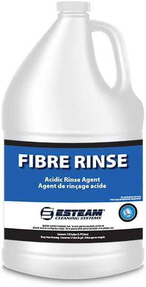 ESTEAM Fibre Rinse, Acidic Rinse Agent, Neutralizes Alkalinity and Removes Detergent Residues, Carpet Extraction Cleaning, 1 Gallon