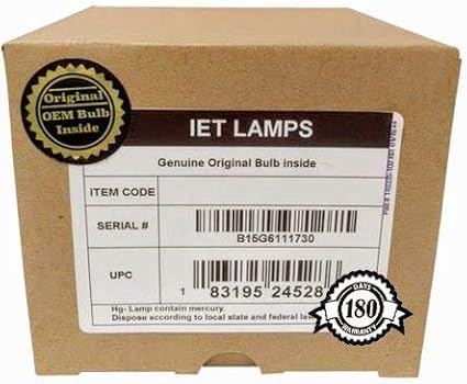IET Lamps - for BENQ MS517F Projector Lamp Replacement Assembly with Genuine Original OEM Bulb Inside (Power by Philips)