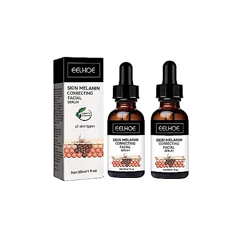ZIRIA 2PCS Melanin Correcting Facial Serum, Dark Spot Corrector Daily Face Serum, Melanin Correcting Facial dark spot correcting glow serum