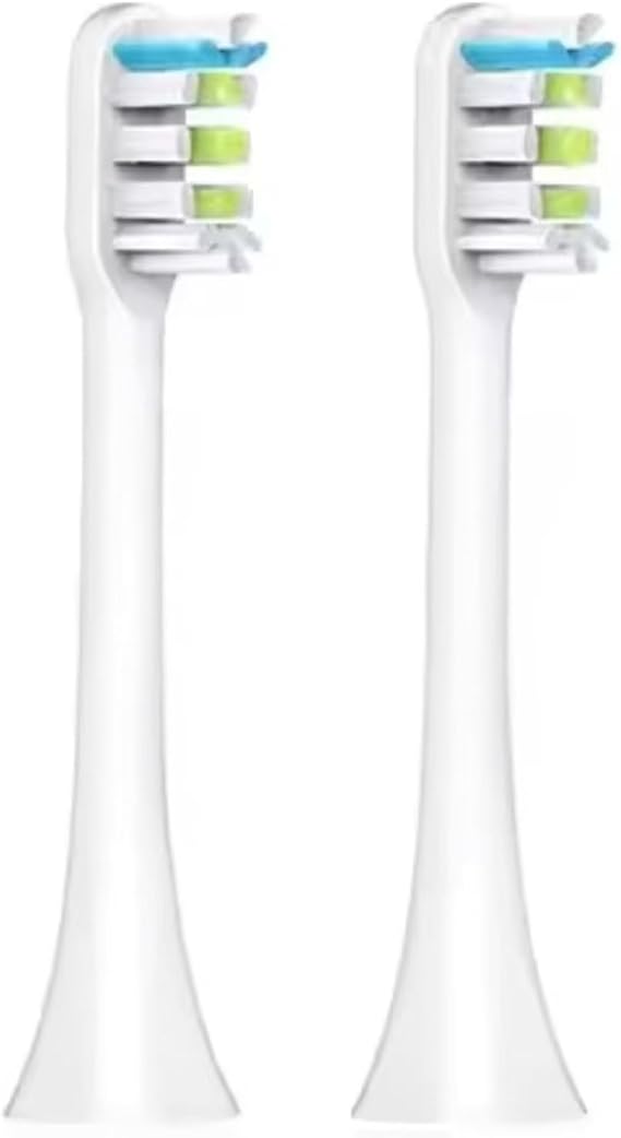 Electric Toothbrush Accessory Toothbrush Head. Compatible for SOOCAS X1 X3 X3U X5 Sonic Electric Toothbrushes(White 2 pcs)