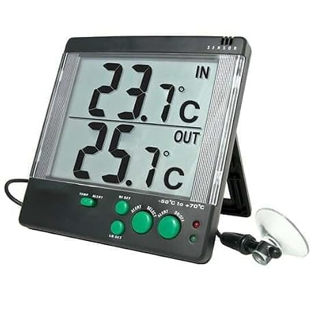 Traceable Calibrated Big-Digit Digital Thermometer, 50 to 70 Degrees Celsius, 0.1 Resolution, Accuracy of 1.0 Degree Celsius