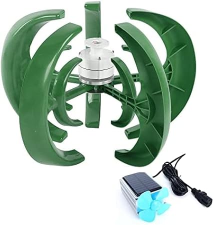 Energy Vertical Wind Turbine, 8000W Low Speed Start Rotation Alternative Accessories Portable Generator for Camping, 220V