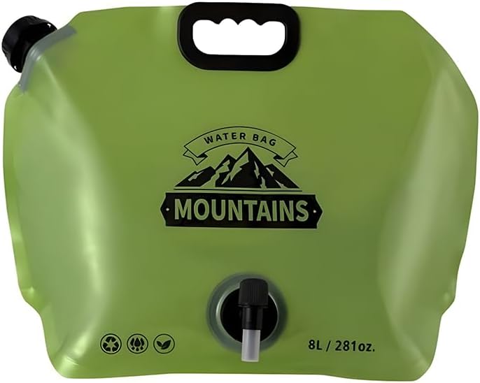 MOBEE 8L Katlanabilir Su Kabı Musluklu Taşınabilir Kamp Su Bidonu Piknik Outdoor Su Tankı MKMP-0046