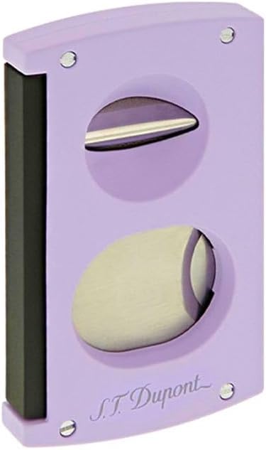 S.T. Dupont Double Cutter Matte Black and Lilac Purple Model 3462