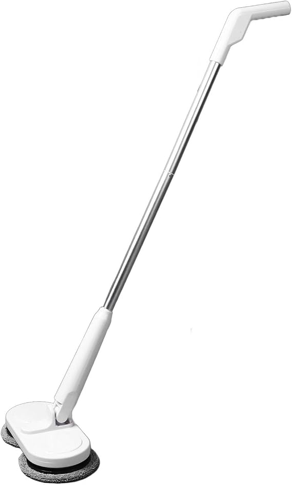 Cordless Electric Mop, Motorized Cordless and Rechargeable Dual Spin Mop, Quiet Hard Floor Cleaner, Cordless Cleaner and Scrubber, for Tiles, Hardwood, Laminate, Under Furniture