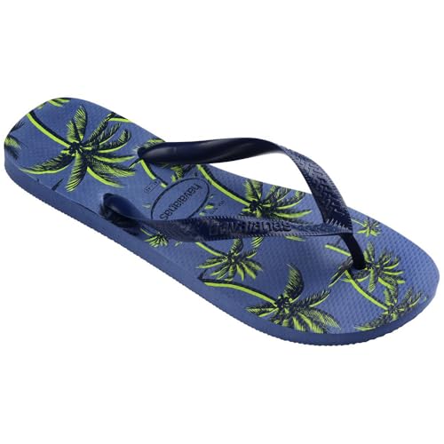 Havaianas Mens Aloha Flip Flop - Hawaiian Print Sandals - Allure, 8