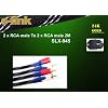 S-link SLX-945 2m Gold Kılıflı 2'Li RCA Ses Kablo