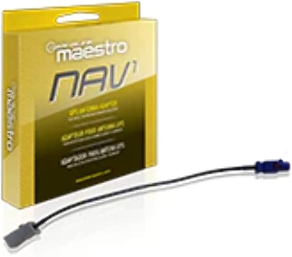 Maestro Acc-NAV1 FAKRA to Aftermarket Navigation Antenna Adaptor - For Select Alpine, JVC, Kenwood Car Stereos
