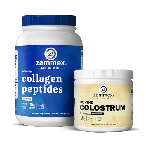 Zammex Collagen Peptides Powder 90 ServingsBovine Colostrum Powder