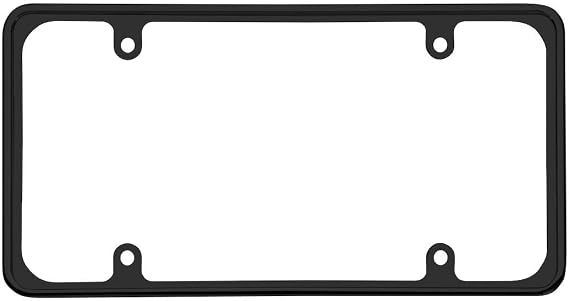 Cruiser Accessories 30650 Perimeter License Plate Frame, Black