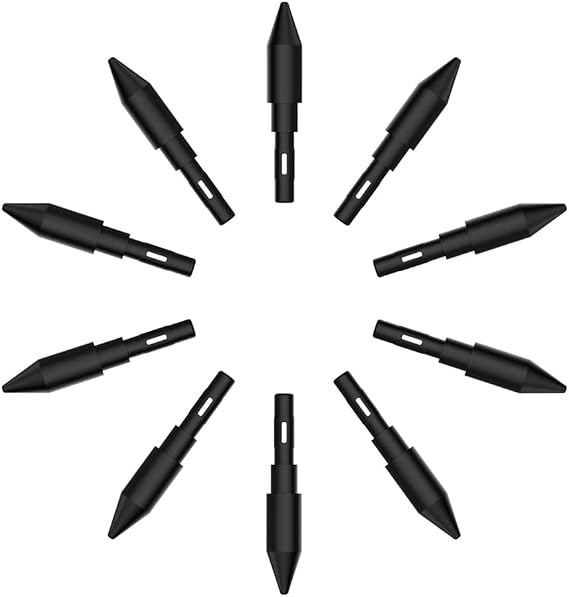 VEIKK 10-Pack Replacement P02 Pen Nibs for A50, A15,A15PRO Drawing Tablet