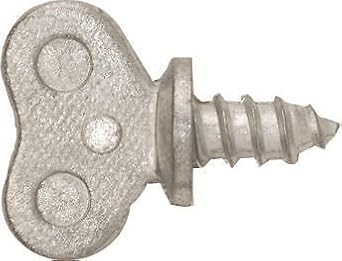 HI-TECH Dealer License Plate Thumb Screw, #14, 1/4", x 1/2", 1 1/8" Overall Length (No Screw Driver Needed) (50)