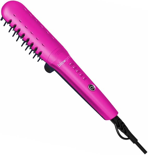 blowpro Thermal Glide Brush, Seals The Hair Cuticle, Even Heat Distribution, Unique Folding Handle for Easy Stow & Travel, Max Temperature of 450F, Nano Ceramic Heating Plates, Color Coded LEDs