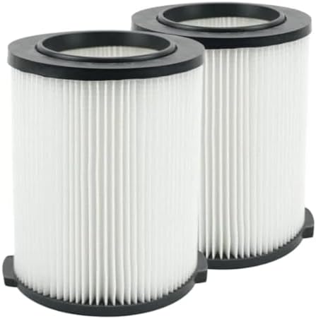 2 Pack Standard Wetdry Vac Filter Vf4000 Compatible with RIDGID Vacs 5-20 Gallons Vacuum Cleaner, Replacement Vf4000 filter