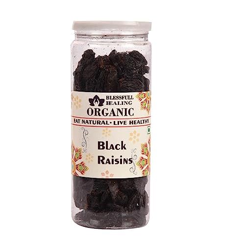 Blessfull Healing Organic Black Raisins 150 Gram Airtight Container