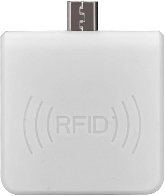 Portable Contactless Smart Card Reader, USB Male Interface, IC/ID Dual Version, 0.2s Fast Reading, for PC, Phone, Tablet, White
