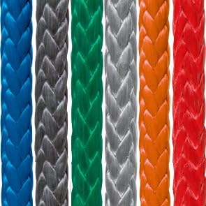 Samson Amsteel Blue Rope 1/4" Multiple Colors & Lengths Strong Dyneema Fiber 8600lb Tensile Strength, Torque Free, Low Stretch, 12 Strand, Easy to Splice, Wire Replacement & More (Green, 1/4" x 100')
