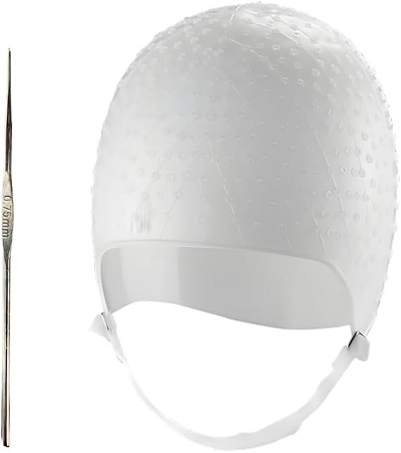 Dompel Silicone Highlight Hair Cap | Reusable Professional Silicone Cap | Special for Hair Dyeing | Model 233 CA 1 UND
