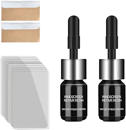 Glass Repair, Glass Crack Repair, Windshield Glass Repair, Cracks Gone Glass Repair Kit, Automotive Nano Fluid Glass Repair, Broken Window Glass Repair Liquid for Car (2 Packs)