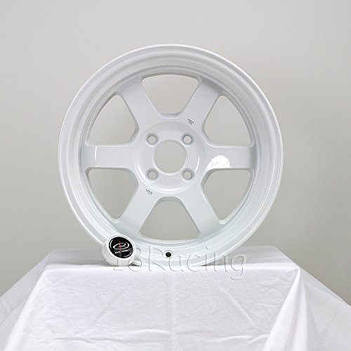 4 Pcs Rota Grid V 15x7 Pcd:4x100 Offset:20 Hb67.1 White