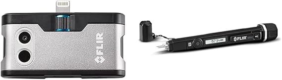 FLIR ONE Gen 3 iOS Thermal Camera Bundle with Moisture Meter Pen and Flashlight