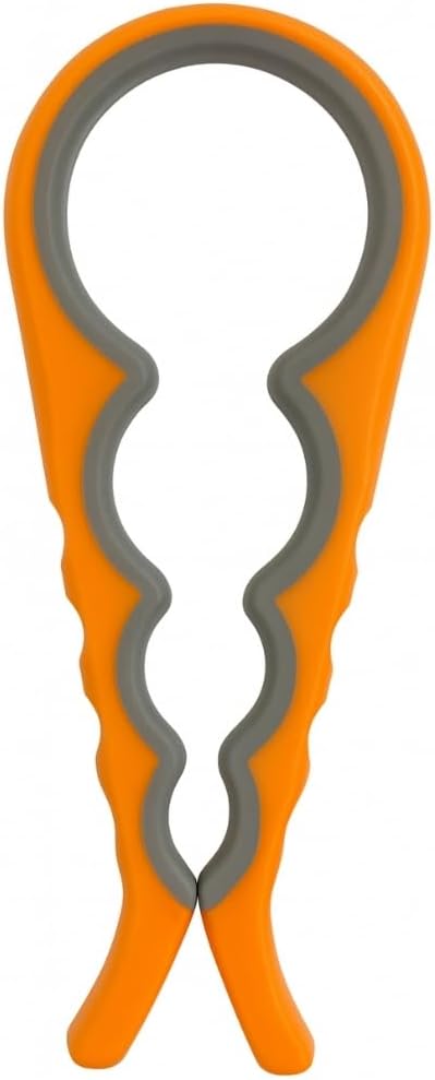 Jar and Bottle Opener – Orange Size Ergonomic, Silicone Anti-Slip Grip, Jar and Bottle Cap