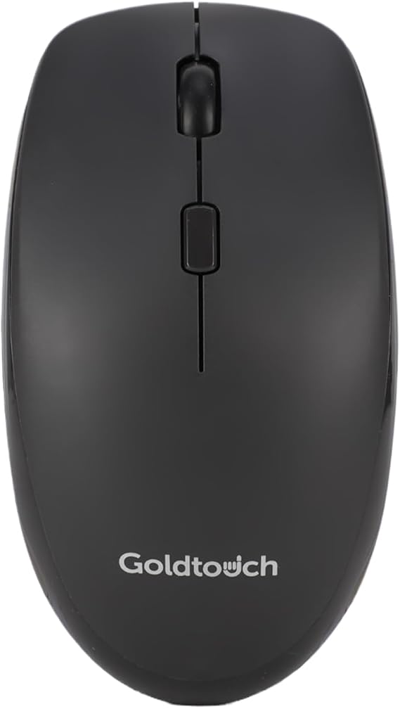 Goldtouch Wireless Mouse for Office, Bluetooth and 2.4 GHz, Black, 1 Count