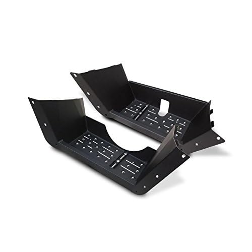 Steel Footwell Floorboard Pair Left & Right for Polaris Sportsman 600700 20022004, Non-2004.5 Powder-Coated Black Replaces 5433929-070, 5432221-070