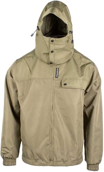 Rivers West mens Coho Waterproof Durable Fully Seam-sealed Fishing Jacket With Detachable Hood