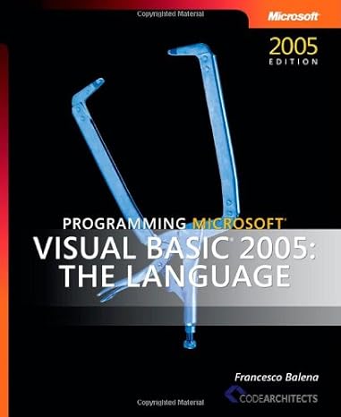 Programming Microsoft Visual Basic 2005: The Language