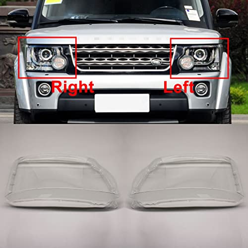 2 Pieces Replacement Headlight Case Headlamp Shell Light Lamp Headlight Lens Cover For Land Rover Discovery 4 LR4 2014 2015 2016 2017 2018