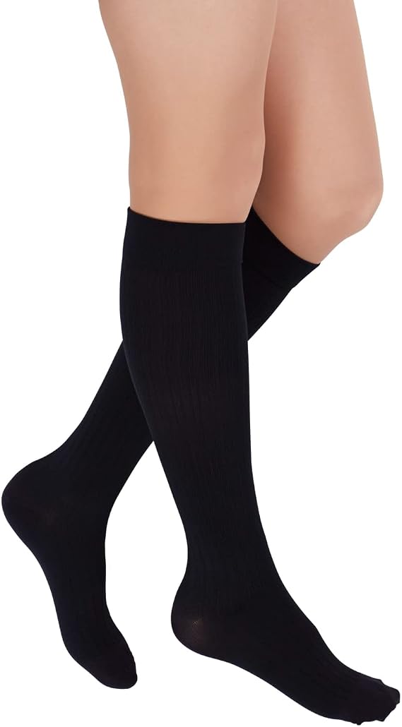 Rejuva Freedom 20-30 mmHg Knee High Compression Socks Men & Women Long Socks