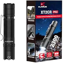 klarus XT2CR PRO 2026 Tactical Flashlight 2300 Lumens, 394 Yards Throw, Pure White LED, USB-C Rechargeable, IPX8 Waterproof, 72.5H Runtime, Dual Tail Switch, for Police Security Outdoor Emergency