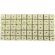 50Pcs Rock Wool Grow Cubes for Cuttings Cloning Propagation Starting