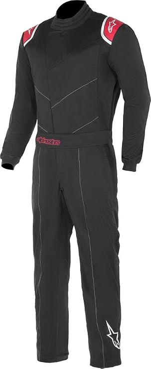 Alpinestars Racing Suit for Adults Recreational Athletes - Black Sporty Modern - Men - Powersports Racing Suits