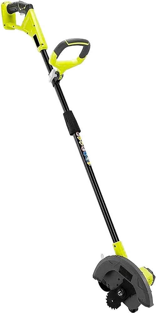 18 V Cordless 9-in Garden Edger Lawn Border Tool for Driveway & Sidewalk, Adjustable Depth & Front/Rear Wheels, Lightweight Yard Cleanup (Tool Only)