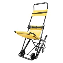 Mobile Evacuation Stair Chair, Folding Evacuation Chair to Assist Moving Capacity 350 Lbs with Wheels