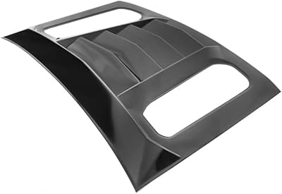 for Chevy for Camaro 2016-2022 Rear Window Louver Gloss Black Rain Sun Guard Shade Cover ABS Plastic 901-77528