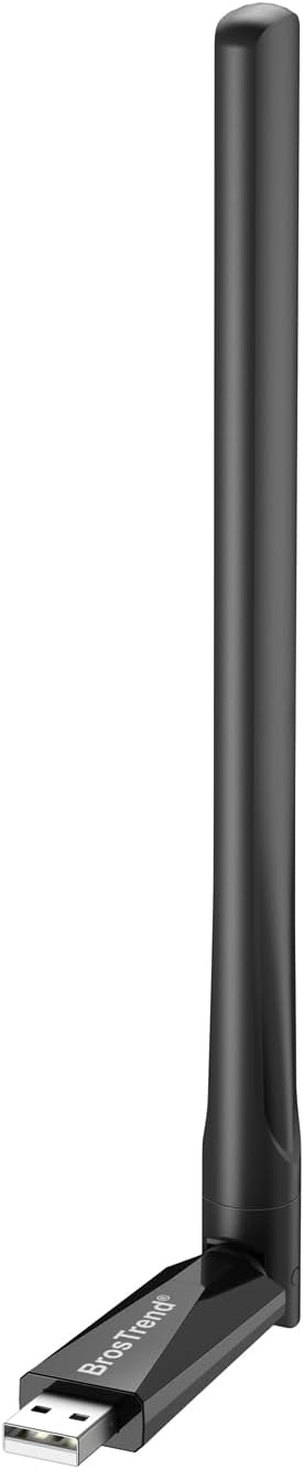 BrosTrend 650Mbps Linux Compatible WiFi Adapter for Ubuntu, Raspberry Pi OS | Long Range USB WiFi Linux for Kali, Mint, Debian, Kubuntu, Zorin, PureOS Windows etc, Dual Band 5GHz + 2.4G High Gain Antenna