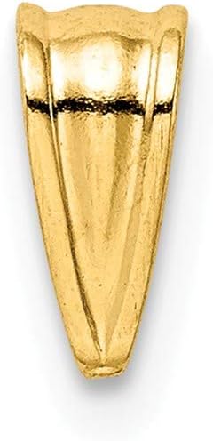 Solid 14K Yellow Goldy Large Pendant Loop Bail