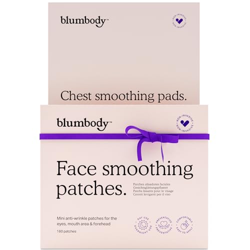 BLUMBODY Chest Wrinkle Patches 2 Pack and Mini Face Wrinkle Patches Bundle