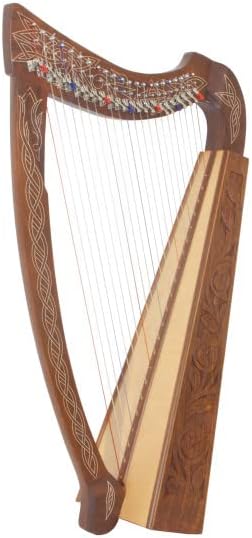 Roosebeck Heather Harp 22-String Chelby Levers, Sheesham Thistle