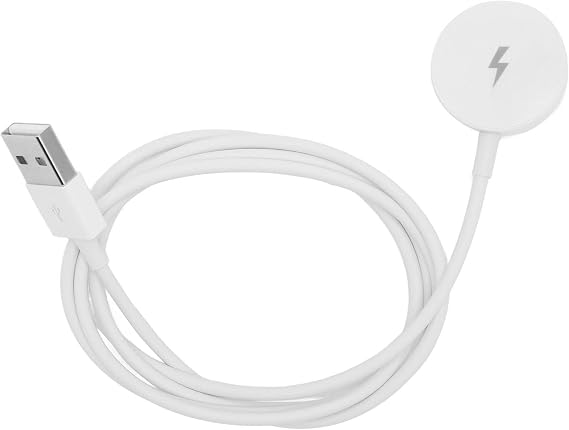 Smart Watch Charger, Replacement Magnetic Watch USB Charging Cable Cord for Q Gen 1 2 Founder 2 Wander 2 Marshal 3 3 Series Smart Watches (White)