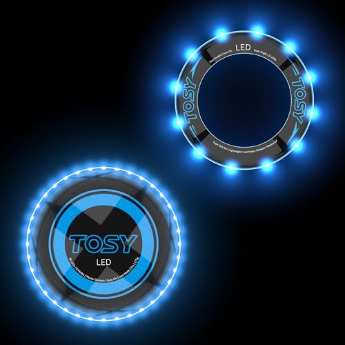 TOSY Bundle of 2 - Blue Frisbee  Blue Flying Ring