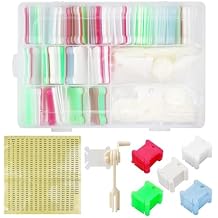 Embroidery Floss Organizer, 200 Pcs Colorful Floss Bobbins with 2 Pcs Bobbin Winders and Number Stickers, Plastic Embroidery Thread Organizer, Cross Stitch Thread Storage for DIY Sewing Craft